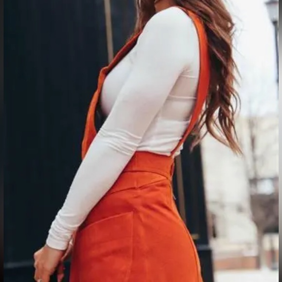 Free People Suede Apron Dress - Picture 4 of 4